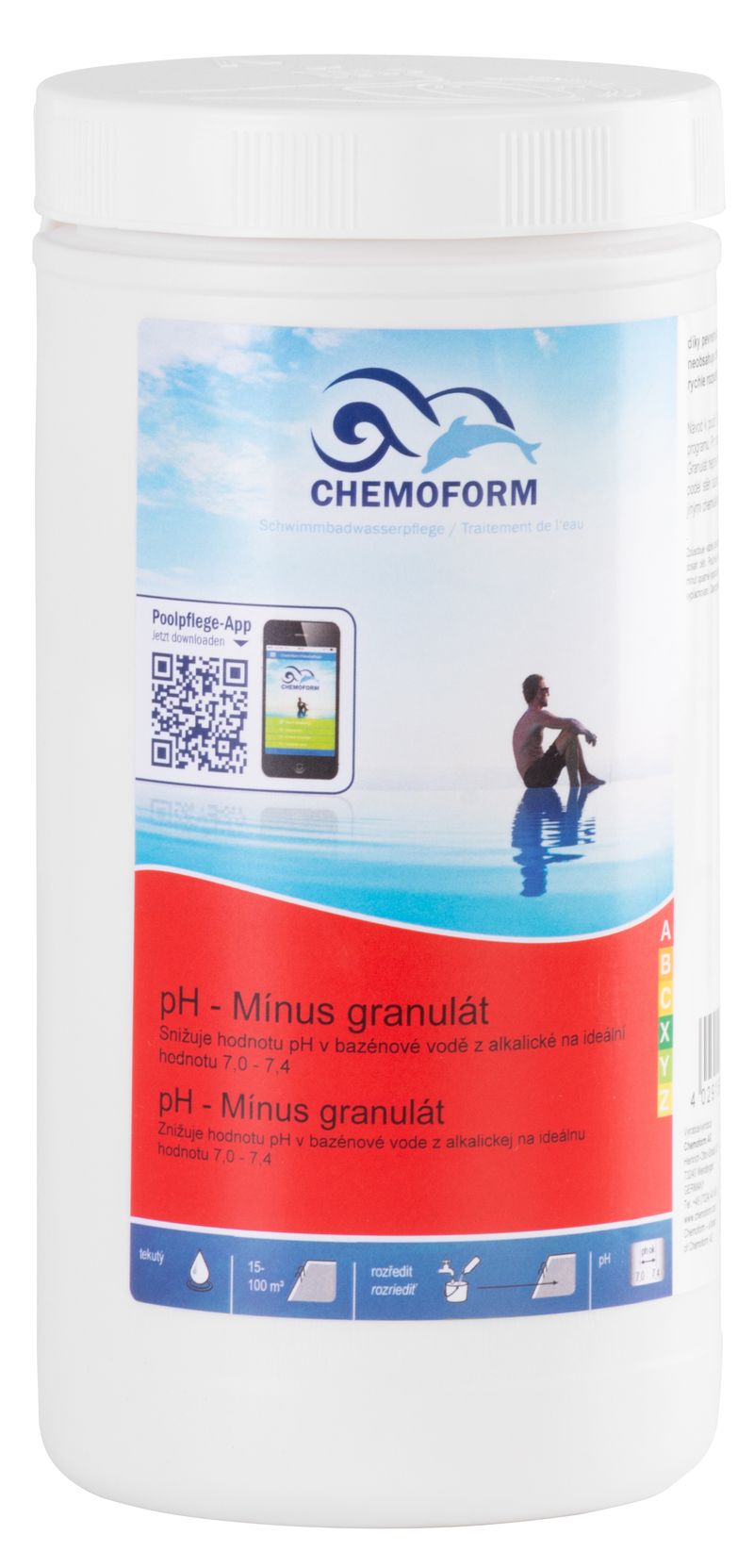 Prípravok do bazéna Chemoform 0811, pH mínus, granulát, bal. 5 kg