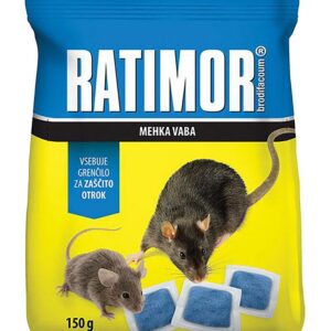 Návnada RATIMOR® Brodifacoum fresh bait, na myši a potkany, 120 g, mäkká