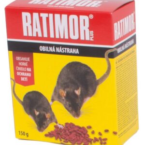 Návnada RATIMOR® Bromadiolon grain bait, na myši a potkany, 150 g, zrno