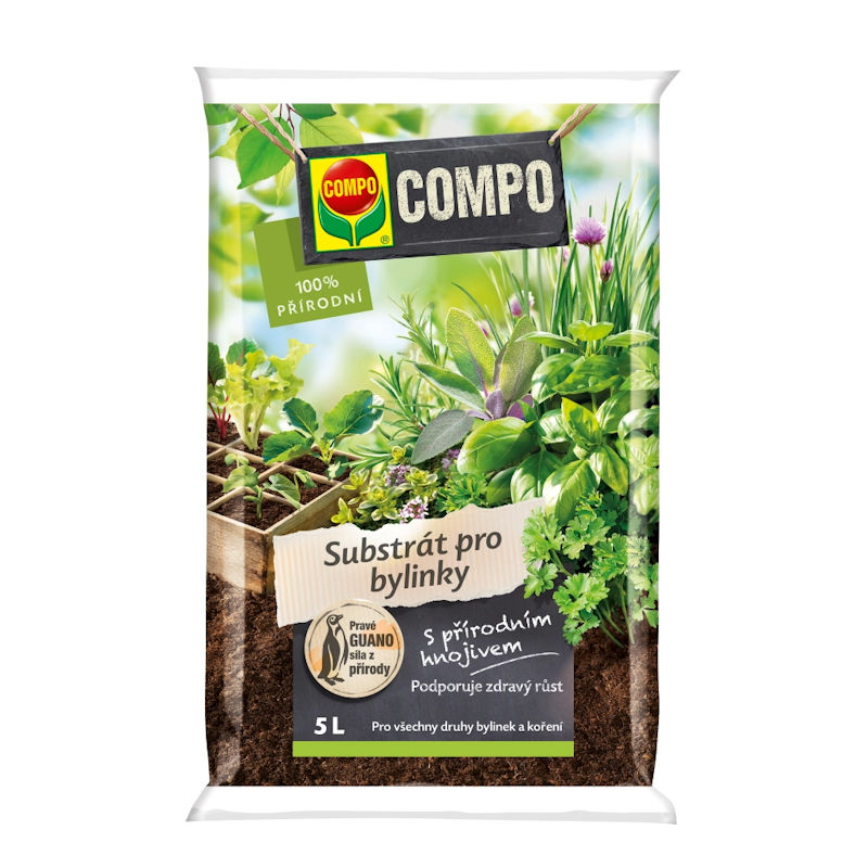 Substrát COMPO ORGANIC 5l pre bylinky