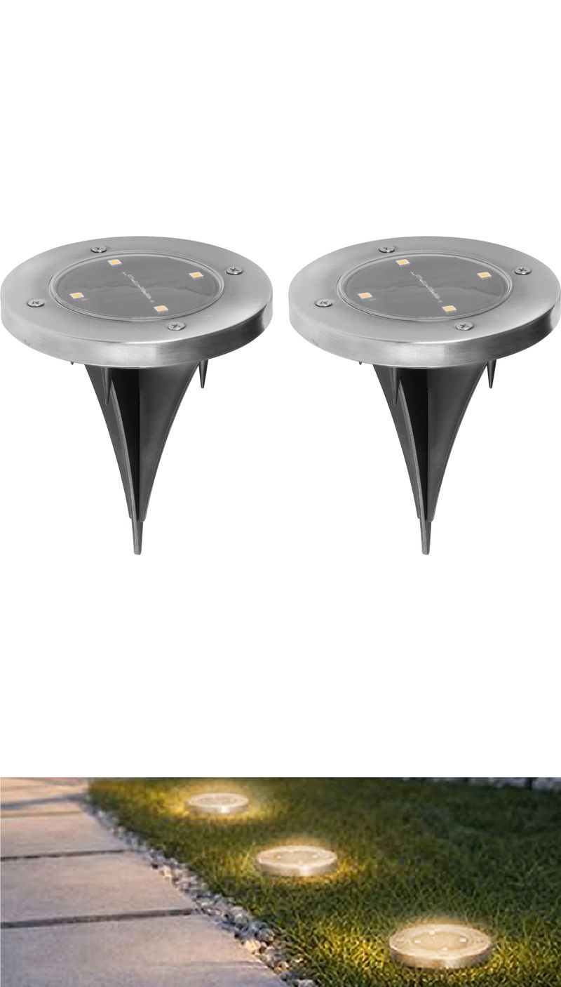 Lampa Strend Pro Gruid, 115x140 mm, solárna, 4x LED, AA, bal. 2 ks