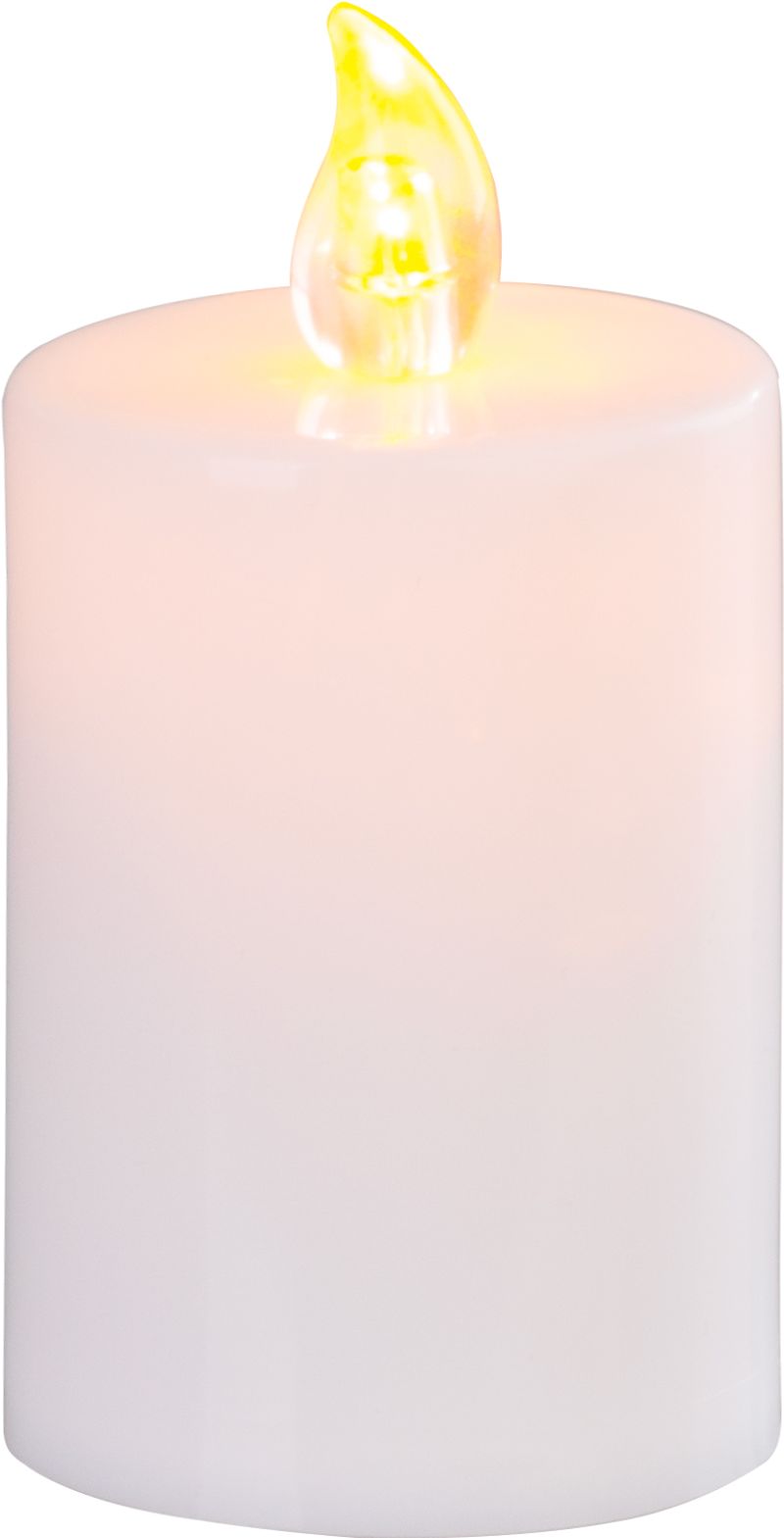Sviečka MagicHome, LED, na hrob, biela, 2xAA, 5,5x10,5cm, (súčasť balenia 2xAA)