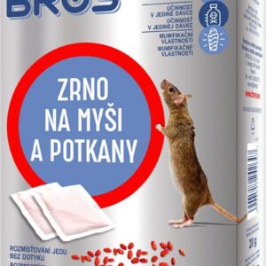 Návnada Bros, na myši a potkany, 120g, zrno