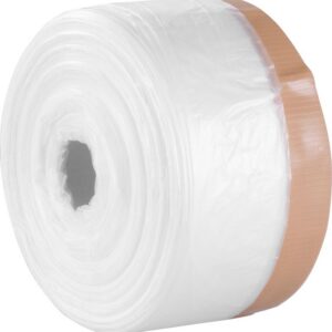 Fólia krycia Strend Pro, 550 mm, L-30 m, PE, maliarska, s látkovou lepiacou páskou, zakrývacia na podlahu