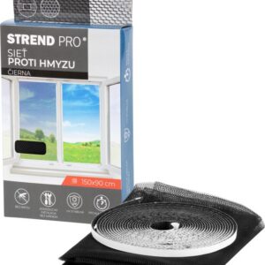 Sieť FlyScreen2 150x90 cm, proti hmyzu a komárom, na okno, čierna PE