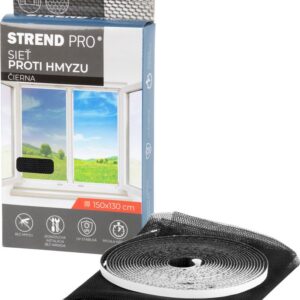 Sieť FlyScreen2 150x130 cm, proti hmyzu a komárom, na okno, čierna PE