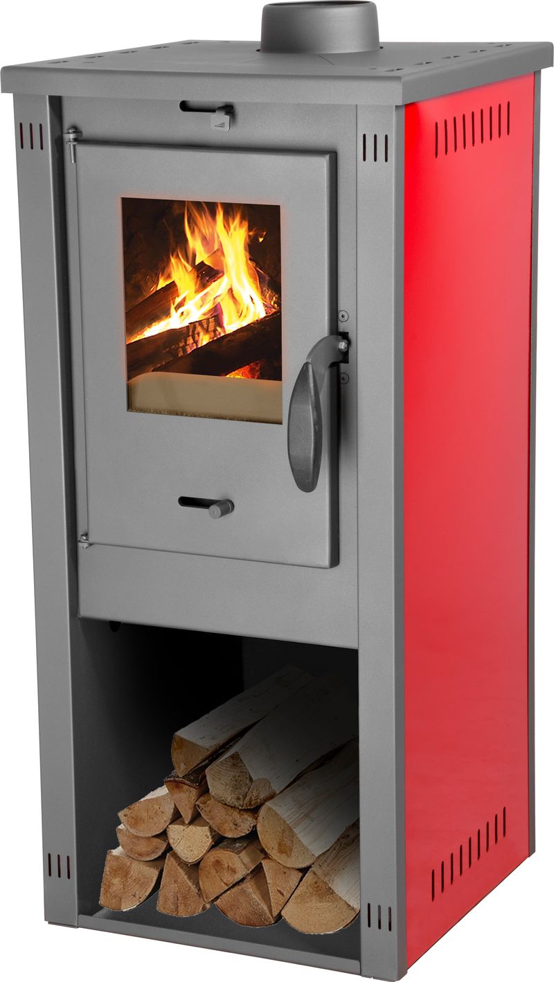 Kachle Thalia Okta M, 3,9 kW, červené