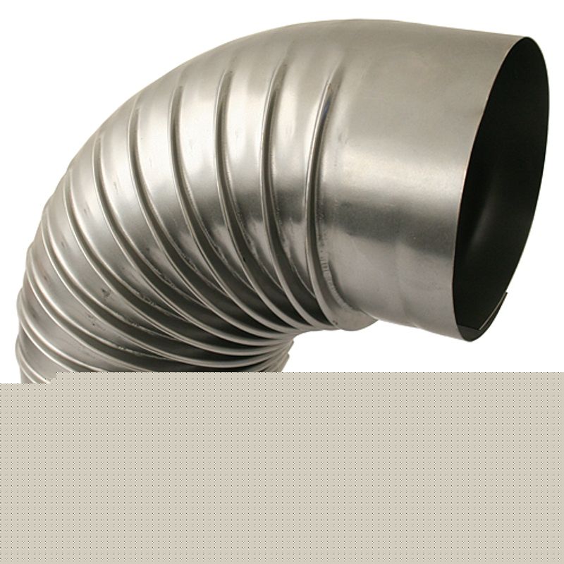 Koleno Dymo 118 mm, dymovod, dymové kominové koleno na spájanie rúr dymovodu