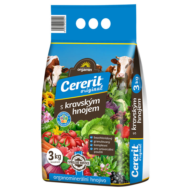 Cererit 3kg ORGAMIN s KRAVSKÝM HNOJOM FORESTINA 200/p