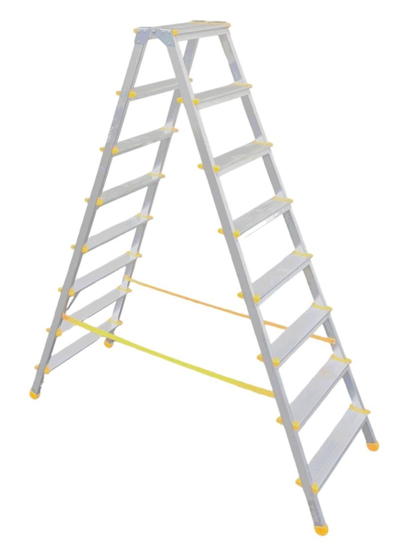 Schodíky ALVE EUROSTYL HOBBY 928, 8 stupienkové štafle, 178 cm, nosn. 150 kg, obojstranné, bez rúčky