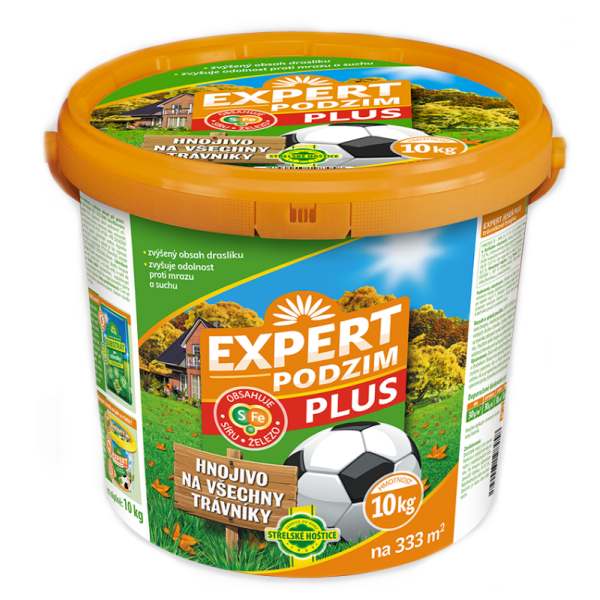 Trávnikové hnojivo PLUS JESEŇ 10kg vedro oranžové 65/p