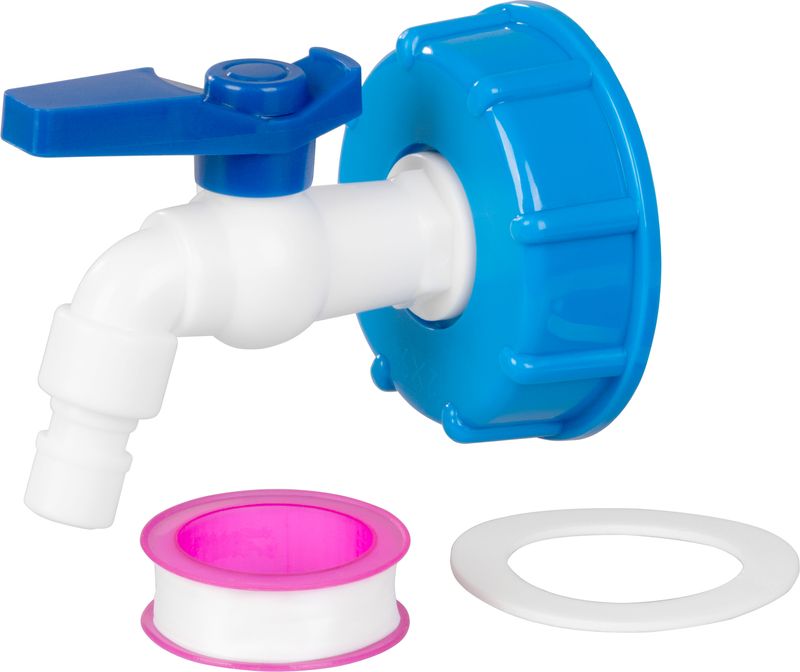 Ventil Strend Pro, záhradný, 3/4", 16 mm, s redukciou na IBC nádrž, PVC