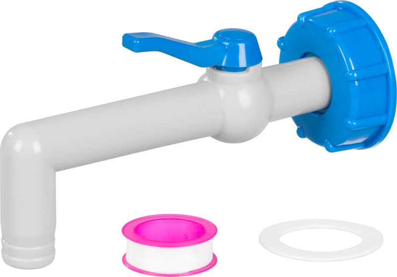 Ventil Strend Pro, záhradný, 3/4"- 90°, 25 mm, s redukciou na IBC nádrž, PVC