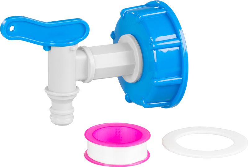 Ventil Strend Pro, záhradný, 3/4", 16 mm, s redukciou na IBC nádrž, PVC