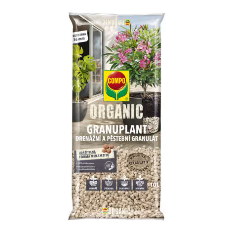 COMPO Granuplant Outdoor 10l - PEMZA Drenážny a pestovateľský granulát