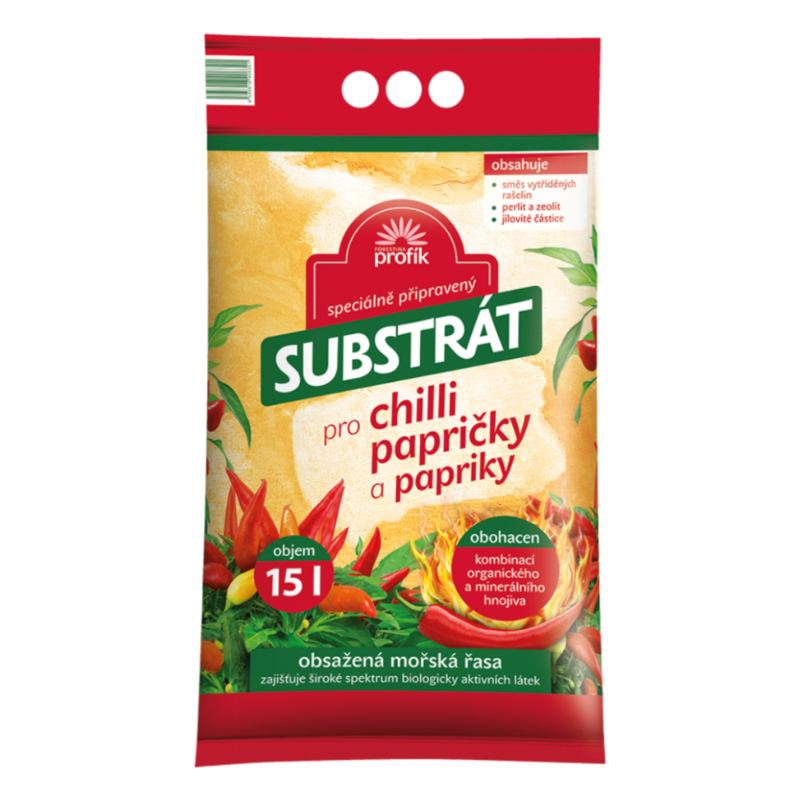 Substrát chilli papričky 15l PROFÍK 119/p