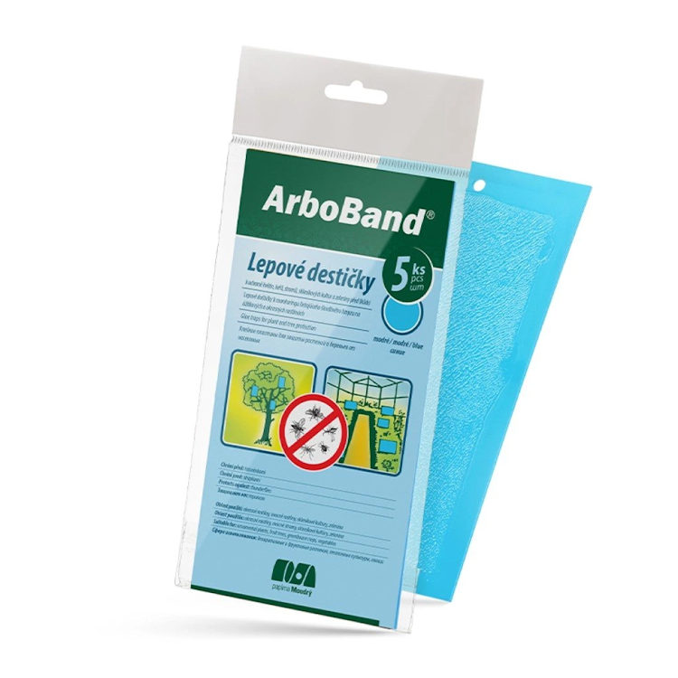 Dosky MODRÉ lepové ArboBand 5ks