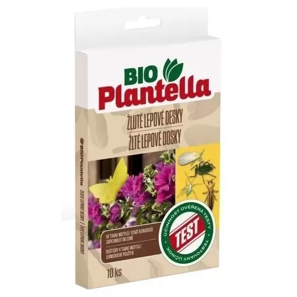 Dosky ŽLTÉ lepové izbové motýľ 10ks PLANTELLA