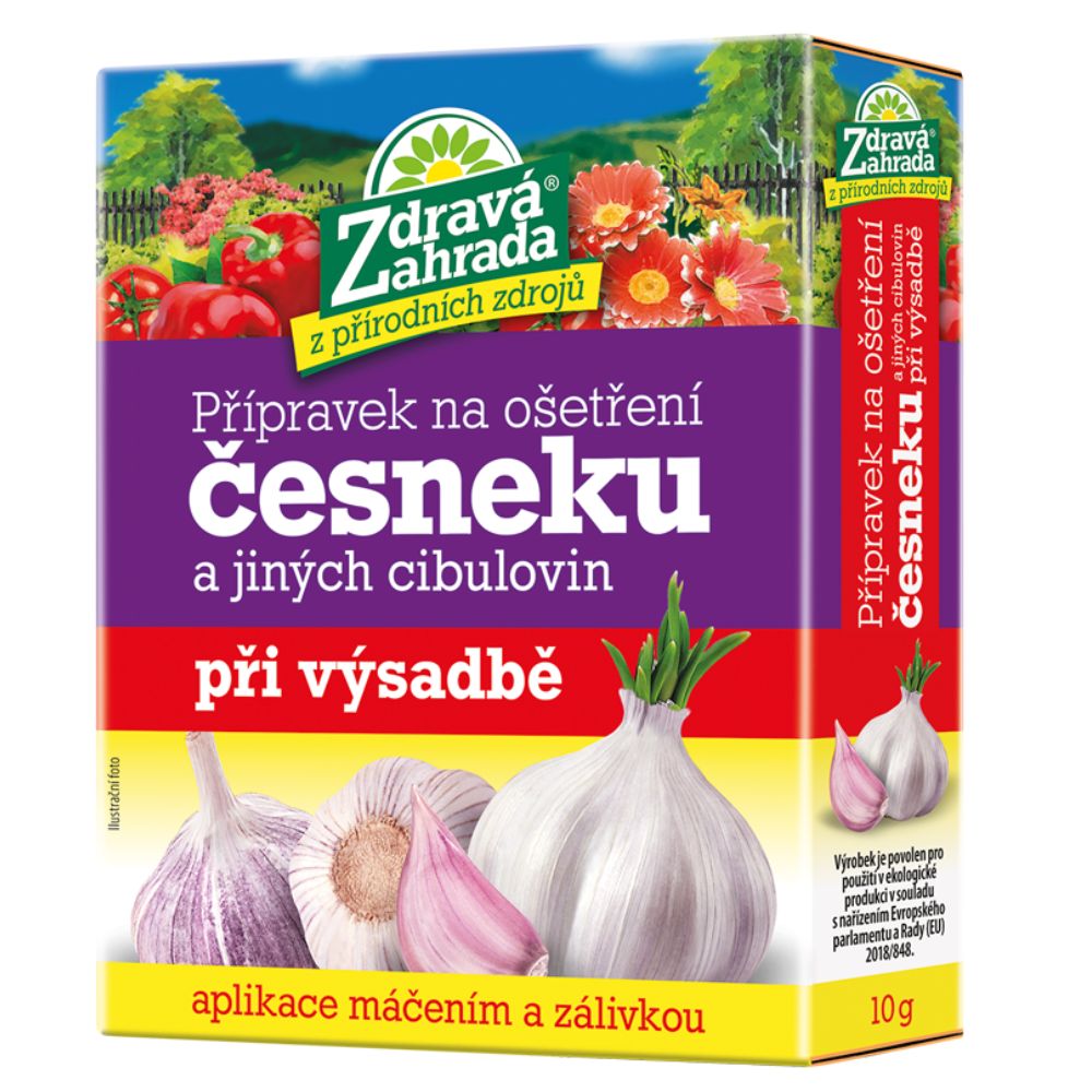 Prípravok na ošetrenie cesnaku a cibuľovín ZDRAVÁ ZÁHRADA