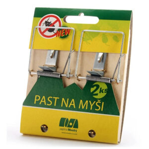 Pasca - klepec na myši v papierovej obálke 2ks, preglejka