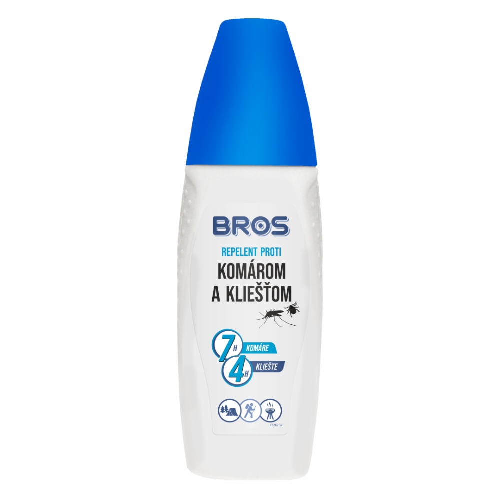 Komáre, kliešte REPELENT 100ml BROS 12/K