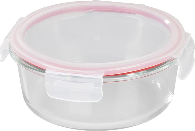 Dóza MagicHome, okrúhla, 950 ml, s vekom, Clip, sklenená