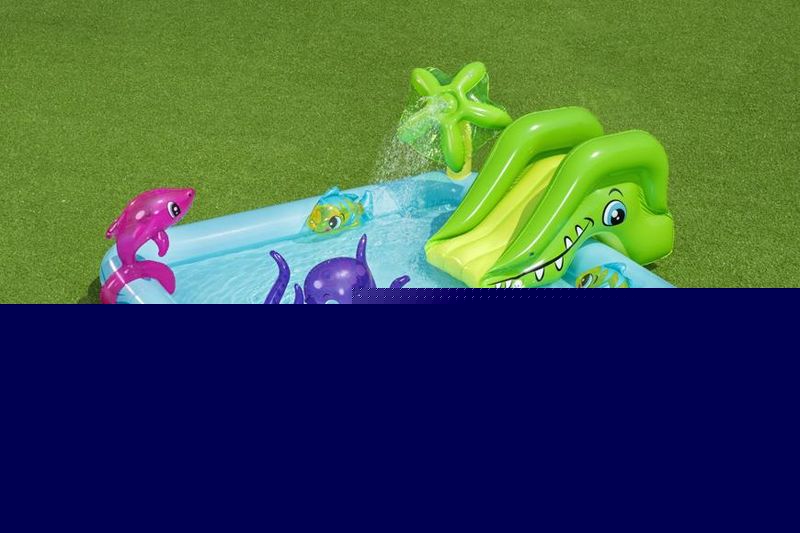 Bazénik Bestway® 53052, Fantastic Aquarium, detský, nafukovacie ihrisko, 239x206x86 cm