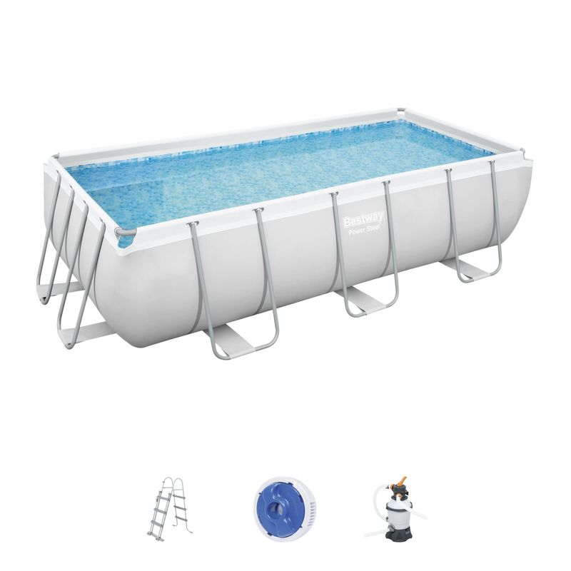 Bazén Bestway® Power Steel™, 56442, piesková filtrácia, rebrík, 404x201x100 cm