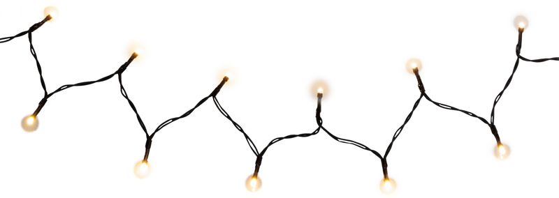 Reťaz MagicHome Vianoce CEIBO, 48 LED teplá biela, 8 funkcií, časovač, 3xAA, exteriér, osvetlenie, L-3,50 m