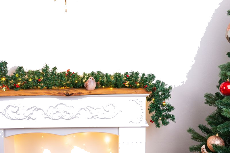 Girlanda MagicHome Vianoce, 50x LED, teplá biela, 3xAA, 8 funkcií, L-2,7 m