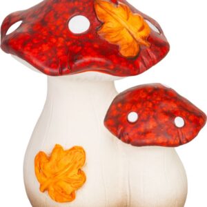 Dekorácia MagicHome Nature, huby, terakota, 9x12x13,6 cm