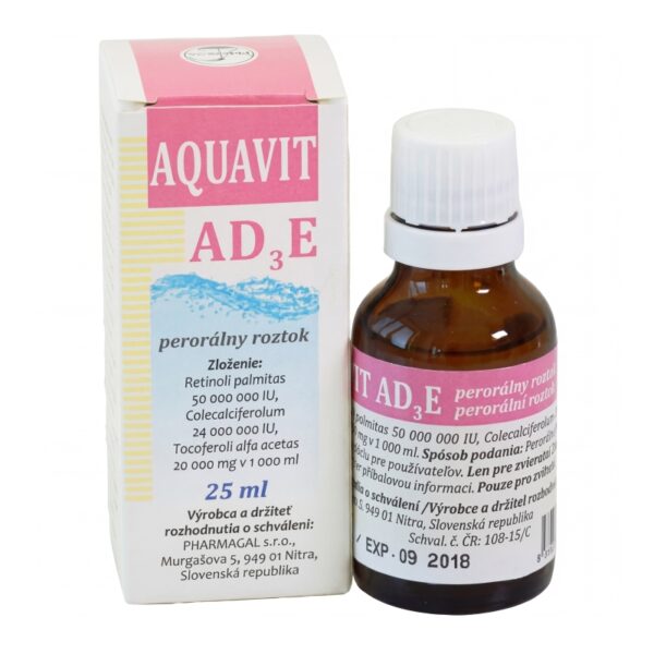 Aquavit AD3E roztok 25 ml
