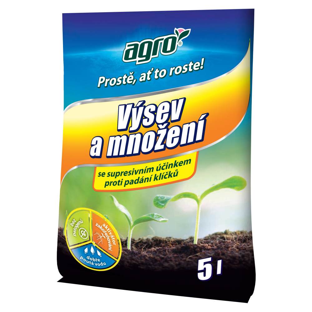 Substrát výsev 5l supresívny AGRO CS 300/p