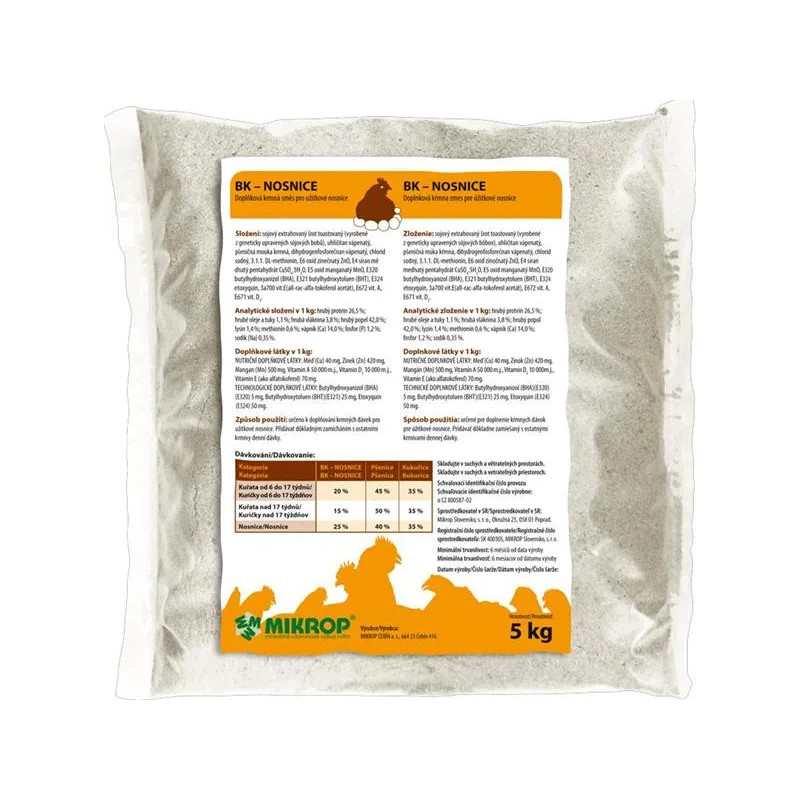 MIKROS BK Nosnice s gritom /bez GMO/ 5kg