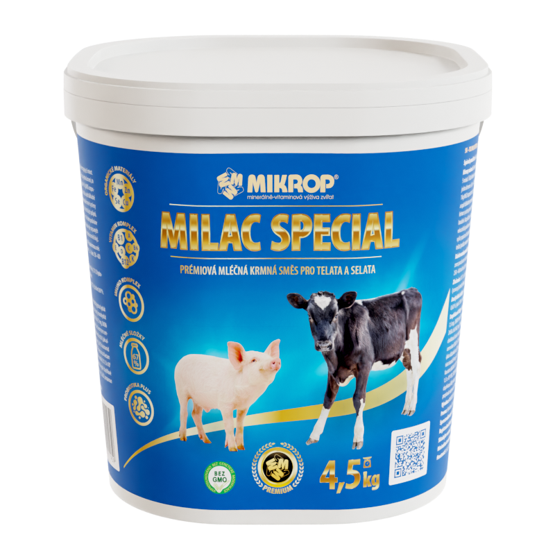 MIKROP Milac Special – mliečna náhrada pre zvieratá 4,5kg