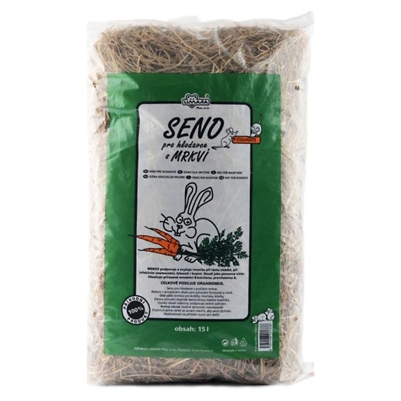 Seno lúčne LIMARA s Mrkvou 15l 500g