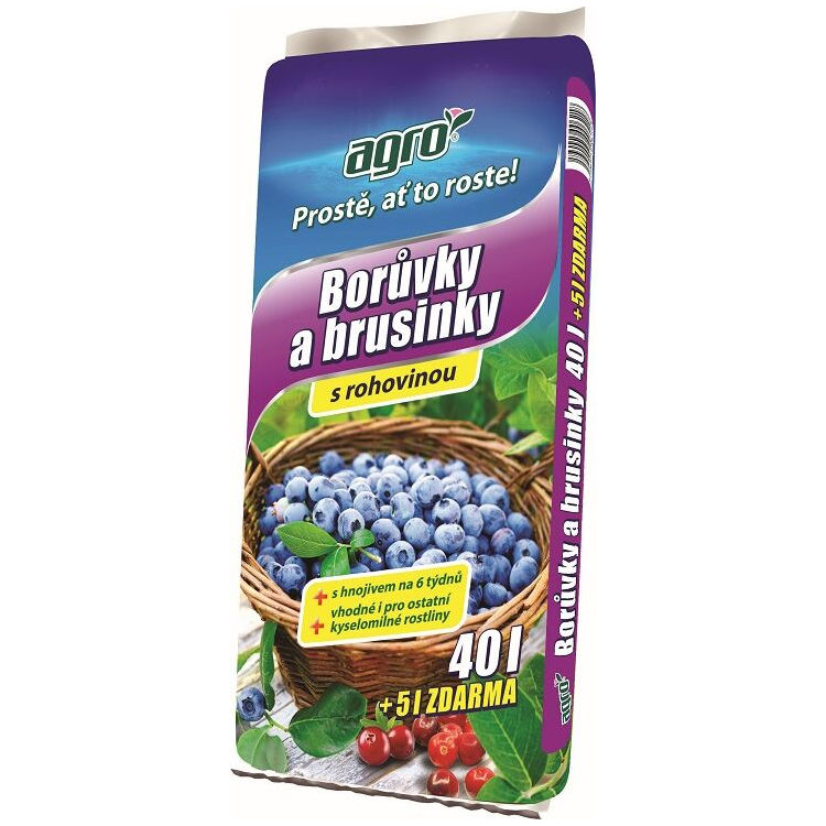 Substrát čučoriedky a brusnice 40+5l zdarma AGRO CS 51/p