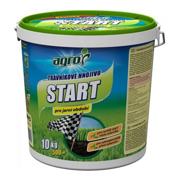 Trávnikové hnojivo ŠTART 10kg AGRO CS vedro 52/p