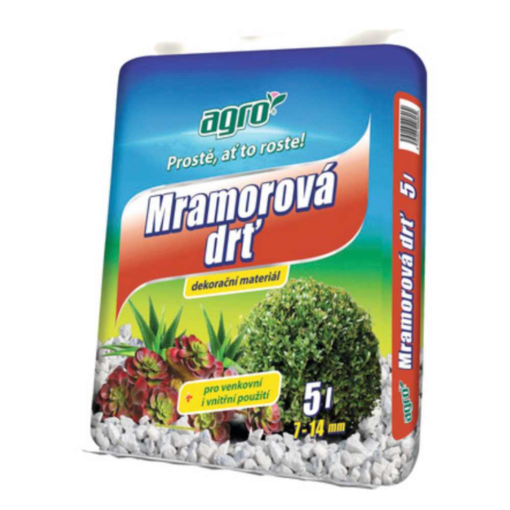 Dekoračný kameň 7-14mm drť mramor 5l AGRO CS 100/K