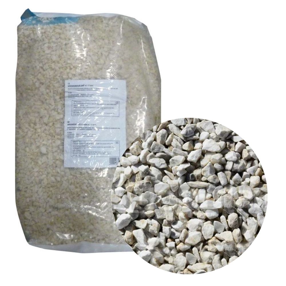 Dekoračný kameň 7-14mm drť mramor 30kg AGRO CS 35/K