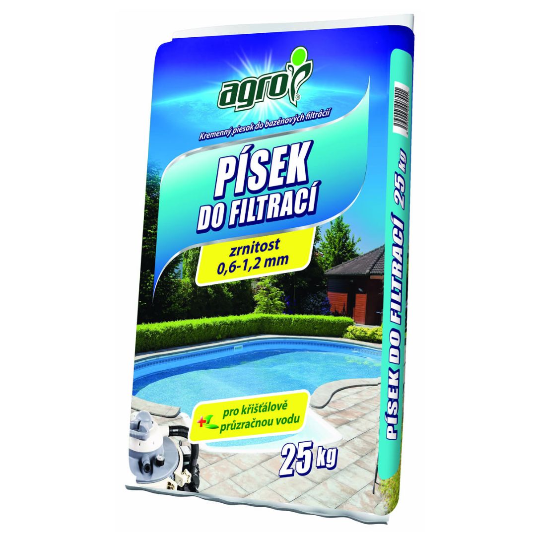 Piesok kremičitý do bazénovej filtrácie 25kg AGRO CS 40/P