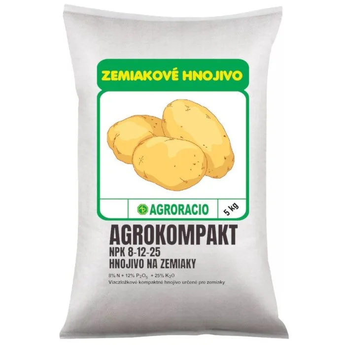 Zemiakové hnojivo 8-12-25 Agrokompakt 5kg 200/p