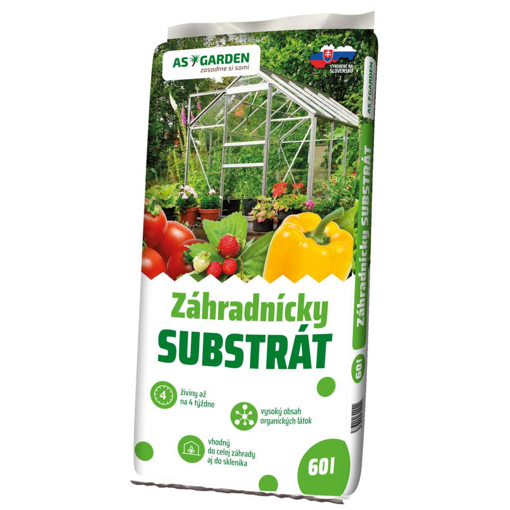 Substrát záhradnícky 60l AS GARDEN 45/p