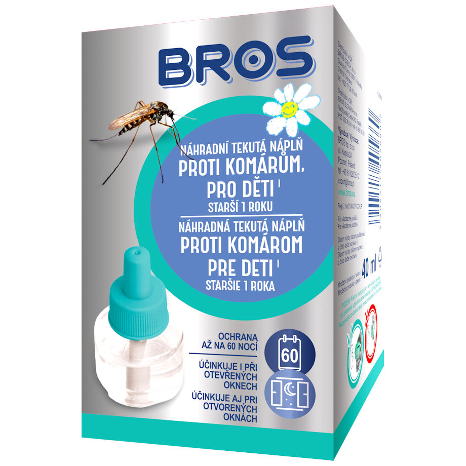 Komáre TEKUTÁ NÁPLŇ do elektrického odparovača PRE DETI BROS 12/K