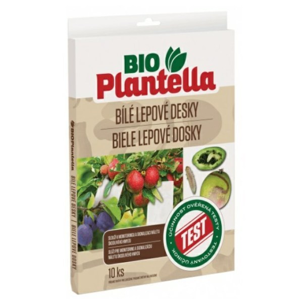 Dosky BIELE lepové PLANTELLA 10ks