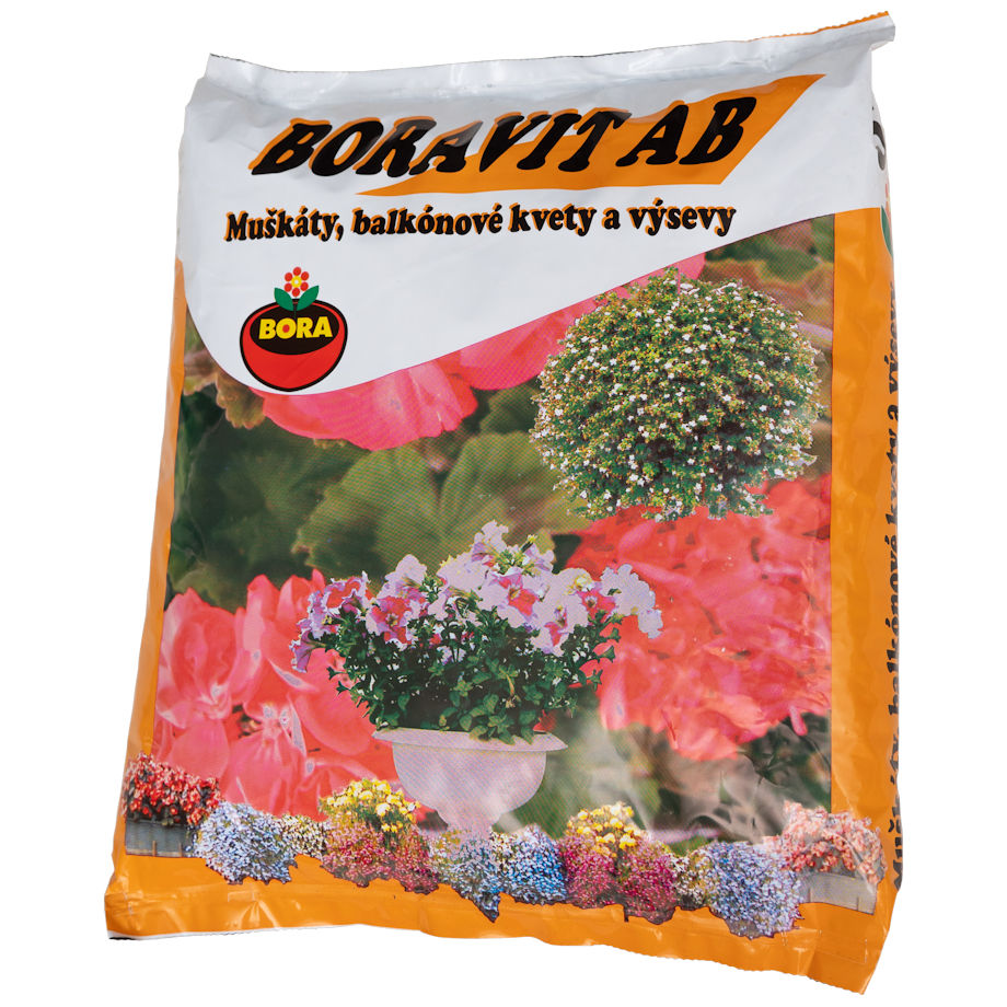 Substrát muškáty a balkónové kvety 5l BORAVIT AB 260/p