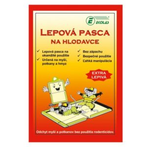 Myši lepová pasca kniha otváracia EKOLAS 72/ks