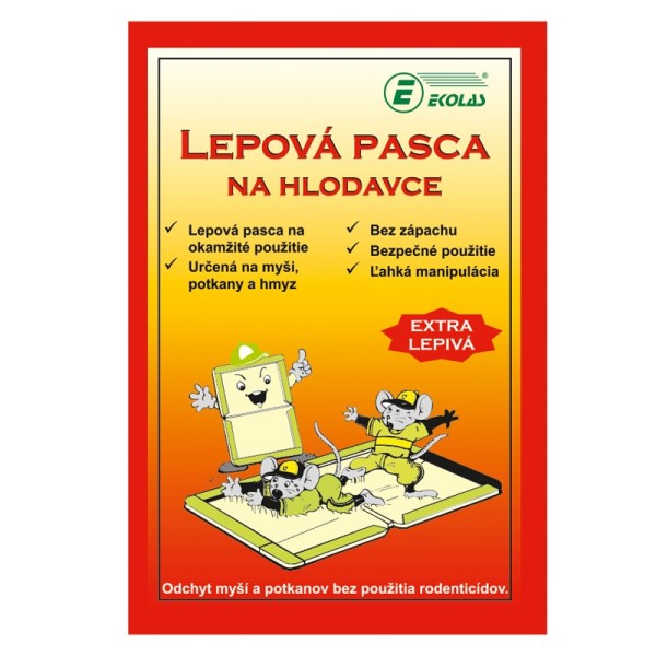 Myši lepová pasca kniha otváracia EKOLAS 72/ks