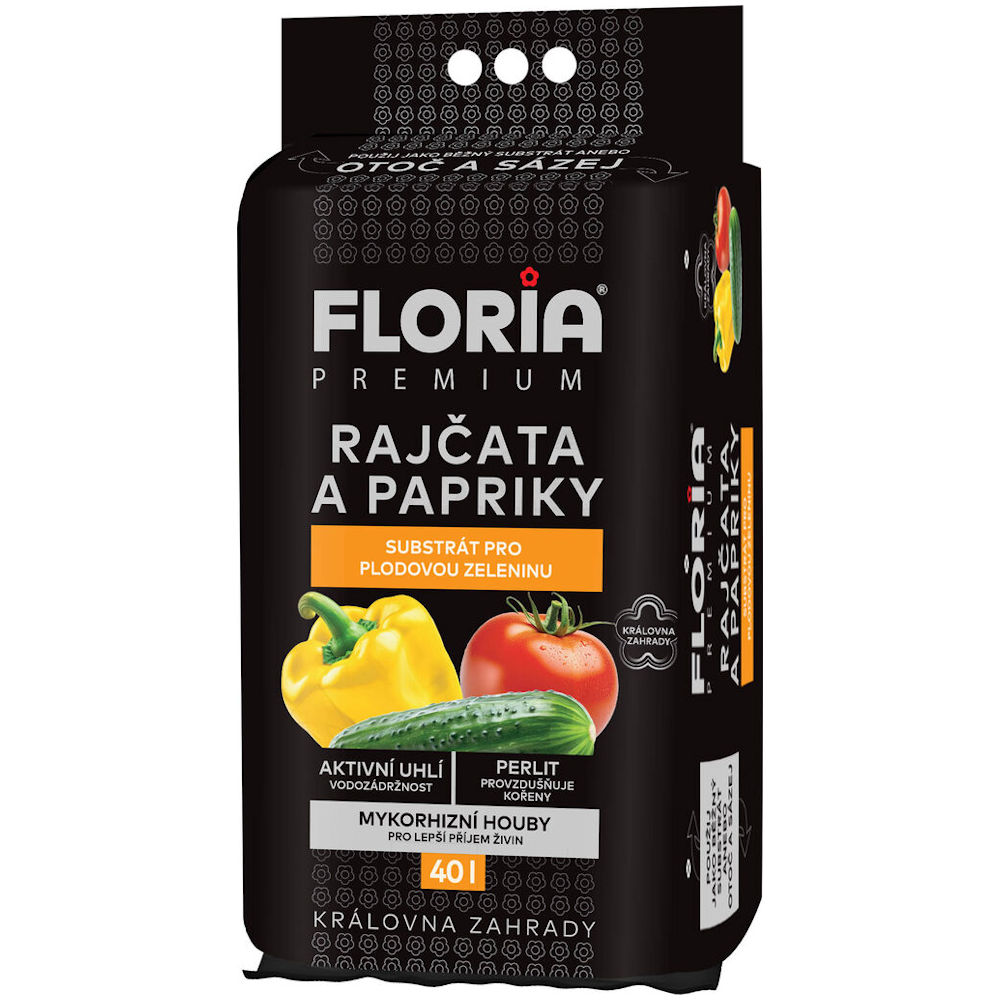 Substrát rajčiaky, papriky "Otoč a saď" 40l FLORIA PREMIUM 72/p