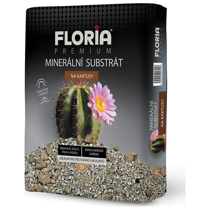 Substrát minerálny na kaktusy 3l FLORIA PREMIUM 240/p